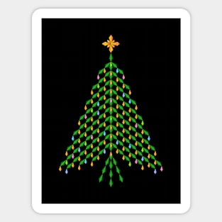 Elegant crystal Christmas Tree design Sticker